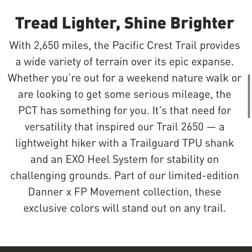 Danner awesome trail